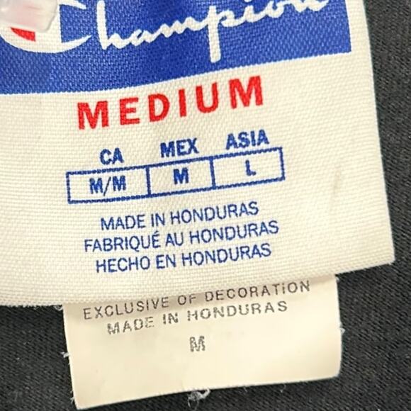 Vintage Y2K Champion Black T-Shirt Men’s Medium – Pink &  Blue Graffiti Logo - Picture 2 of 7